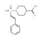 1-{[2-phenylvinyl]sulfonyl}piperidine-4-carboxylic acid (CAS 260441-69-8) - chemical structure image