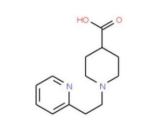 1-(2-Pyridin-2-yl-ethyl)-piperidine-4-carboxylic acid - chemical structure image