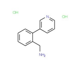 1-(2-Pyridin-3-ylphenyl)methylamine dihydrochloride (CAS 859833-18-4) - chemical structure image