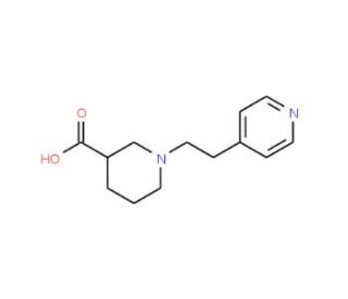 1-(2-Pyridin-4-ylethyl)piperidine-3-carboxylic acid - chemical structure image