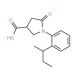 1-(2-sec-Butyl-phenyl)-5-oxo-pyrrolidine-3-carboxylic acid - chemical structure image