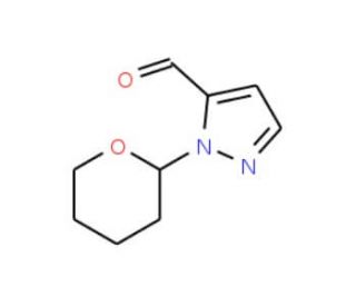 1-(2-Tetrahydropyranyl)-1H-pyrazole-5-carboxaldehyde (CAS 957483-88-4) - chemical structure image