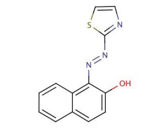 1-(2-Thiazolylazo)-2-naphthol (CAS 1147-56-4) - chemical structure image