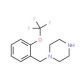 1-[2-(Trifluoromethoxy)benzyl]piperazine (CAS 886762-54-5) - chemical structure image