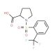1-(2-Trifluoromethyl-benzenesulfonyl)-pyrrolidine-2-carboxylic acid - chemical structure image