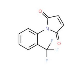 1-(2-Trifluoromethyl-phenyl)-pyrrole-2,5-dione (CAS 34520-59-7) - chemical structure image