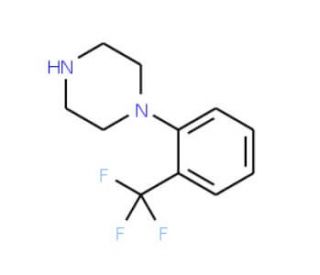 1-[2-(Trifluoromethyl)phenyl]piperazine (CAS 63854-31-9) - chemical structure image