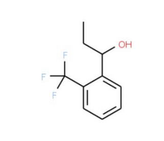 1-[2-(Trifluoromethyl)phenyl]propan-1-ol (CAS 878572-13-5) - chemical structure image