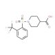 1-{[2-(trifluoromethyl)phenyl]sulfonyl}piperidine-4-carboxylic acid - chemical structure image