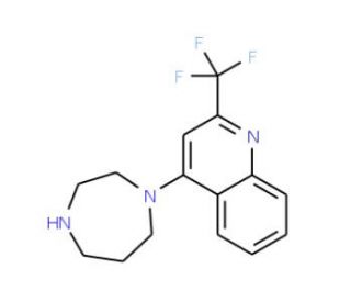 1-[2-(Trifluoromethyl)quinol-4-yl]homopiperazine - chemical structure image