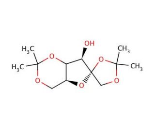 1,2:3,6-Di-O-isopropylidene-L-sorbofuranose (CAS 62133-03-3) - chemical structure image