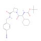 1-[(2R)-N′-Boc-2-amino-2-cyclohexylacetyl]-N-(4′-cyanobenzyl)-2-L-azetidinecarboxamide (CAS 1356848-29-7) - chemical structur