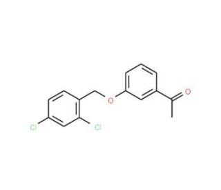 1-{3-[(2,4-Dichlorobenzyl)oxy]phenyl}-1-ethanone - chemical structure image