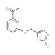 1-{3-[(2-Chloro-1,3-thiazol-5-yl)methoxy]phenyl}-1-ethanone - chemical structure image