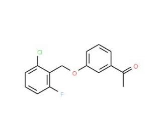 1-{3-[(2-Chloro-6-fluorobenzyl)oxy]phenyl}-1-ethanone - chemical structure image