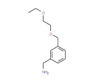 1-{3-[(2-ethoxyethoxy)methyl]phenyl}methanamine - chemical structure image