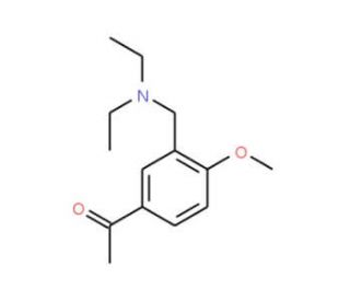 1-{3-[(diethylamino)methyl]-4-methoxyphenyl}ethanone (CAS 93344-82-2) - chemical structure image