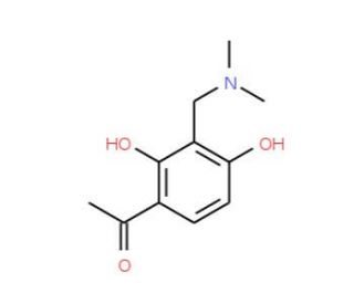 1-{3-[(Dimethylamino)methyl]-2,4-dihydroxyphenyl}-1-ethanone - chemical structure image