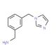 1-[3-(1H-imidazol-1-ylmethyl)phenyl]methanamine - chemical structure image