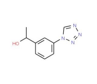 1-[3-(1H-tetrazol-1-yl)phenyl]ethanol - chemical structure image