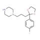 1-{3-[2-(4-Fluorophenyl)-[1,3]-dioxolan-2-yl]propyl}piperazine (CAS 55846-41-8) - chemical structure image