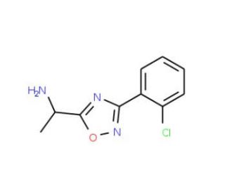 1-[3-(2-Chloro-phenyl)-[1,2,4]oxadiazol-5-yl]-ethylamine - chemical structure image
