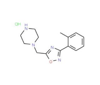 1-{[3-(2-methylphenyl)-1,2,4-oxadiazol-5-yl]methyl}piperazine hydrochloride - chemical structure image