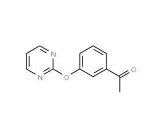1-[3-(2-Pyrimidinyloxy)phenyl]-1-ethanone - chemical structure image
