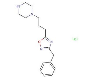 1-[3-(3-benzyl-1,2,4-oxadiazol-5-yl)propyl]piperazine hydrochloride - chemical structure image