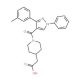 (1-{[3-(3-Methylphenyl)-1-phenyl-1H-pyrazol-4-yl]-carbonyl}piperidin-4-yl)acetic acid - chemical structure image