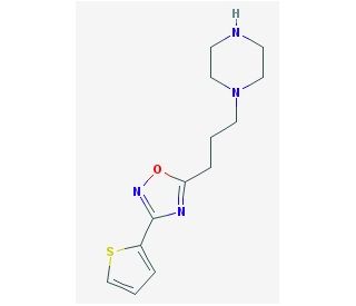 1-[3-(3-thien-2-yl-1,2,4-oxadiazol-5-yl)propyl]piperazine - chemical structure image