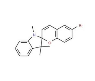 1,3,3-Trimethylindolino-6&prime;-bromobenzopyrylospiran (CAS 16650-14-9) - chemical structure image