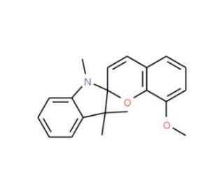 1,3,3-Trimethylindolino-8&prime;-methoxybenzopyrylospiran (CAS 13433-31-3) - chemical structure image