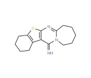 1,3,4,6,7,8,9,10-Octahydro-2H-12-thia-5a,11-diaza-cyclohepta[b]fluoren-5-ylideneamine - chemical structure image