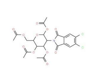 1,3,4,6-Tetra-O-acetyl-2-deoxy-2-(4,5-dichlorophthalimido)-D-glucopyranose (CAS 308796-43-2) - chemical structure image