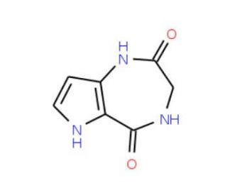 1,3,4,6-Tetrahydropyrrolo[3,2-e]-[1,4]diazepine-2,5-dione - chemical structure image