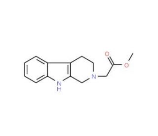 (1,3,4,9-Tetrahydro-b-carbolin-2-yl)-acetic acid methyl ester (CAS 121911-03-3) - chemical structure image