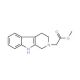 (1,3,4,9-Tetrahydro-b-carbolin-2-yl)-acetic acid methyl ester (CAS 121911-03-3) - chemical structure image