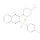 1-[3-[(4-Bromophenyl)sulfonyl]-2-quinoxalinyl]-4-piperidinol (CAS 1350960-66-5) - chemical structure image