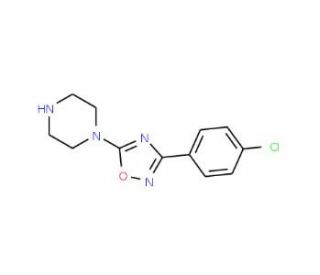 1-[3-(4-Chlorophenyl)-1,2,4-oxadiazol-5-yl]-piperazine - chemical structure image
