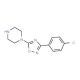 1-[3-(4-Chlorophenyl)-1,2,4-oxadiazol-5-yl]-piperazine - chemical structure image