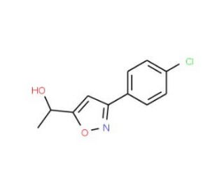 1-[3-(4-Chlorophenyl)-5-isoxazolyl]-1-ethanol - chemical structure image