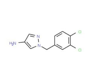 1-(3,4-Dichloro-benzyl)-1H-pyrazol-4-ylamine (CAS 895929-62-1) - chemical structure image