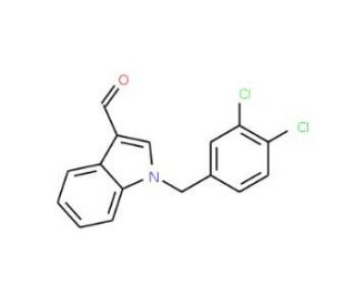 1-(3,4-Dichlorobenzyl)-1H-indole-3-carbaldehyde (CAS 90815-02-4) - chemical structure image