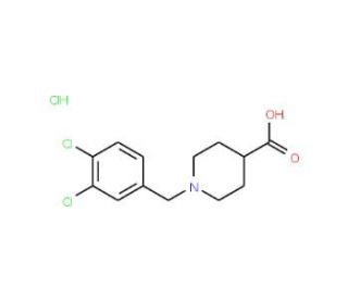 1-(3,4-Dichlorobenzyl)-4-piperidine-carboxylic acid hydrochloride (CAS 451485-54-4) - chemical structure image