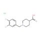 1-(3,4-Dichlorobenzyl)-4-piperidine-carboxylic acid hydrochloride (CAS 451485-54-4) - chemical structure image