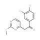 1-(3,4-Dichlorophenyl)-2-[2-(methylsulfanyl)-4-pyrimidinyl]-1-ethanone - chemical structure image