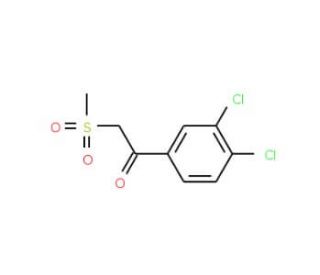 1-(3,4-Dichlorophenyl)-2-(methylsulfonyl)-1-ethanone - chemical structure image