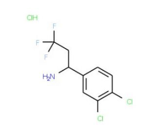 1-(3,4-dichlorophenyl)-3,3,3-trifluoropropan-1-amine hydrochloride - chemical structure image