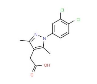 [1-(3,4-dichlorophenyl)-3,5-dimethyl-1H-pyrazol-4-yl]acetic acid - chemical structure image